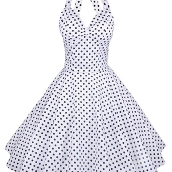 50's Rockabilly Flare Dress Size SM - Picture 2 of 7